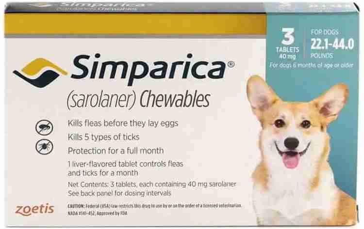 Dog flea medicine simparica discount