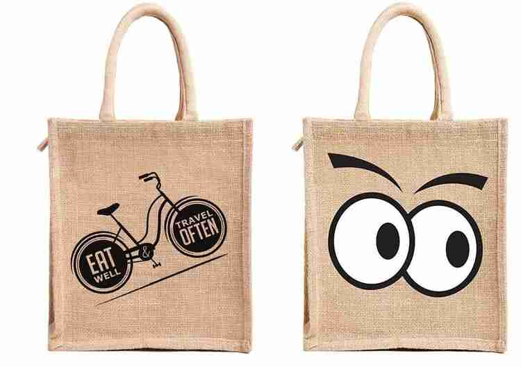 Dasvilla Jute Lunch Box Bags for Office Men Women Pack of 2 Grocery Bags Price in India Buy Dasvilla Jute Lunch Box Bags for Office Men Women Pack of