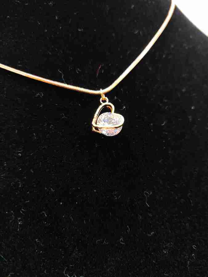 Priceless Deals Cute Heart Pendant Necklace Chain for Girls Best Gift for Girlfriend Gold plated Plated Alloy Chain Price in India Buy Priceless Deals Cute Heart Pendant Necklace Chain for Girls