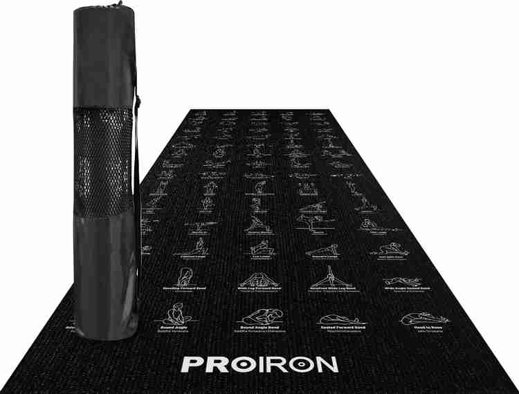PROIRON Yoga Mat with Illustrated poses 1830mm x 610mm x 5mm Black 5490 mm Yoga Mat Buy PROIRON Yoga Mat with Illustrated poses 1830mm x 610mm x 5mm Black 5490 mm