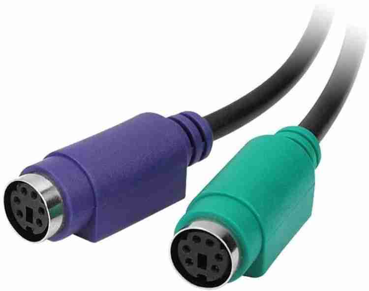 Etake USB To PS2 Converter Cable Connect for Keyboard Mouse USB