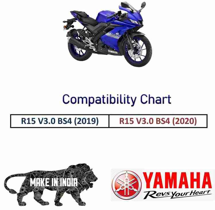 Saiga Parts Side Wings for Yamaha R15 V3 Canard Racing Blue