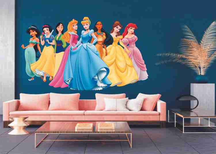 PARTHDECORE 35 cm beautiful disney princess wall sticker Self