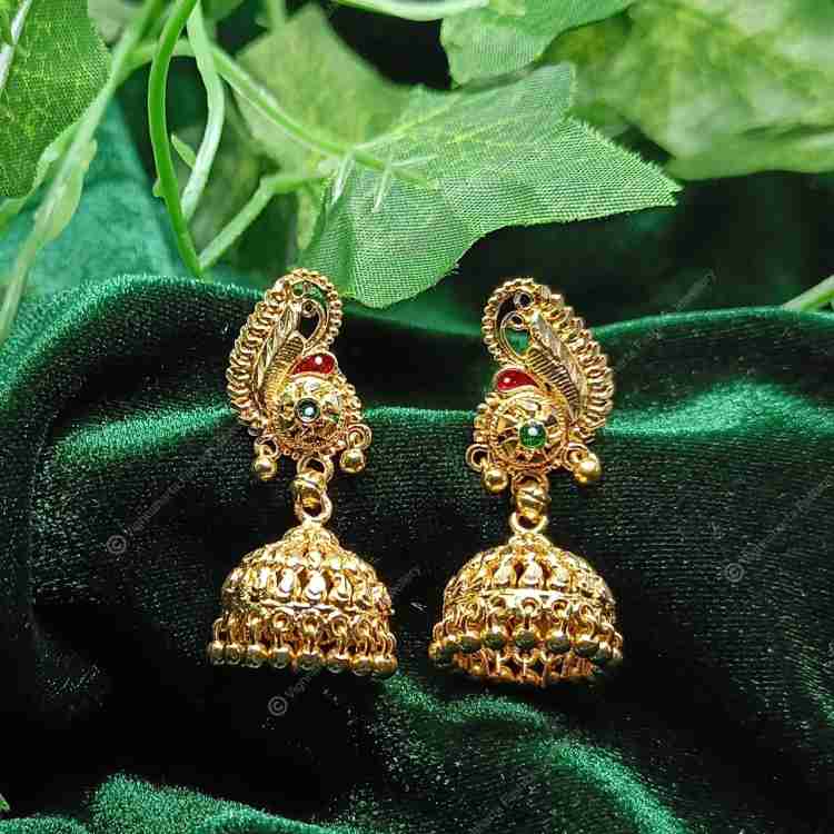 Gold plated screw hot sale back earrings