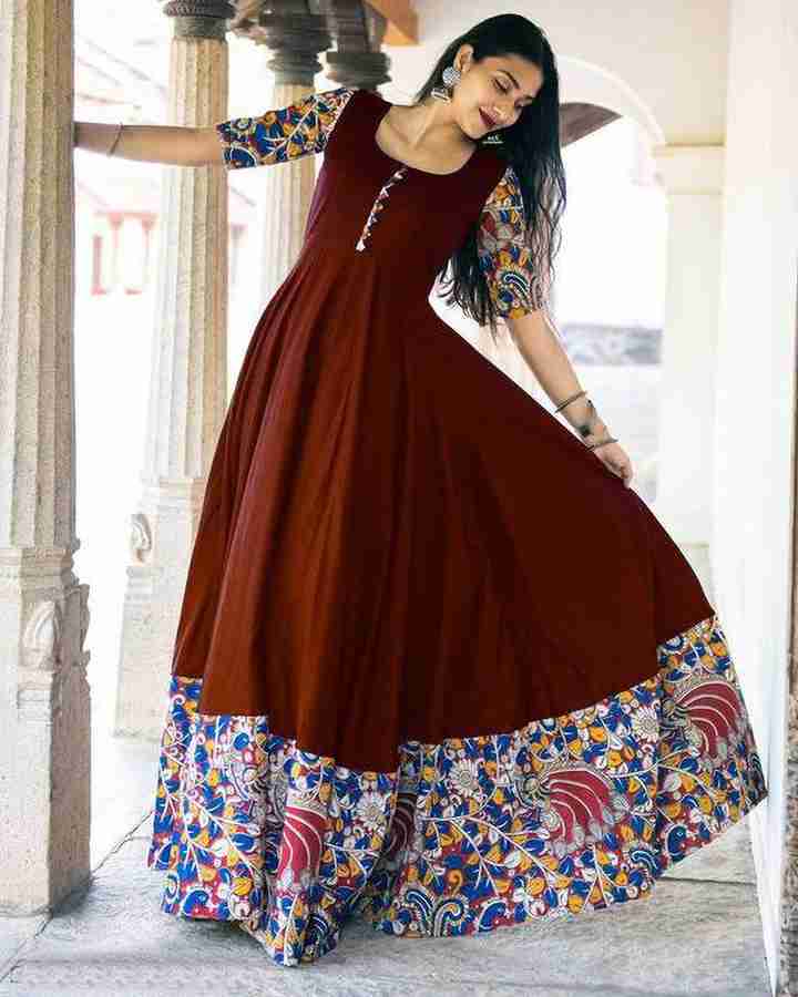 DZ Collection Flared A line Gown Price in India Buy DZ Collection Flared A line Gown online at Flipkart
