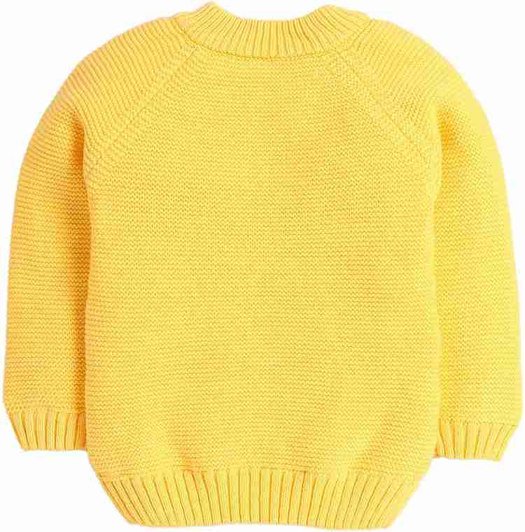 Hopscotch Self Design Round Neck Casual Baby Girls Multicolor