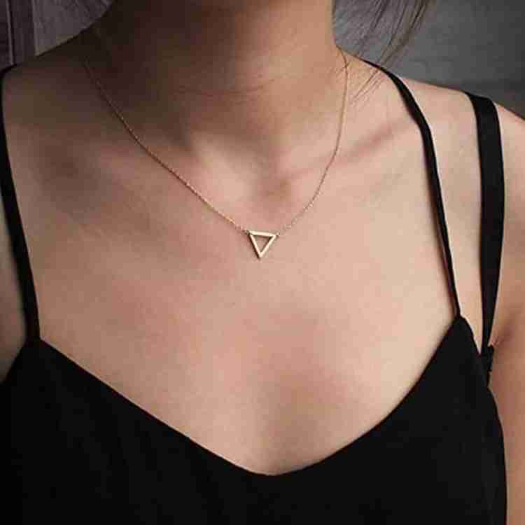 Triangle necklace deals