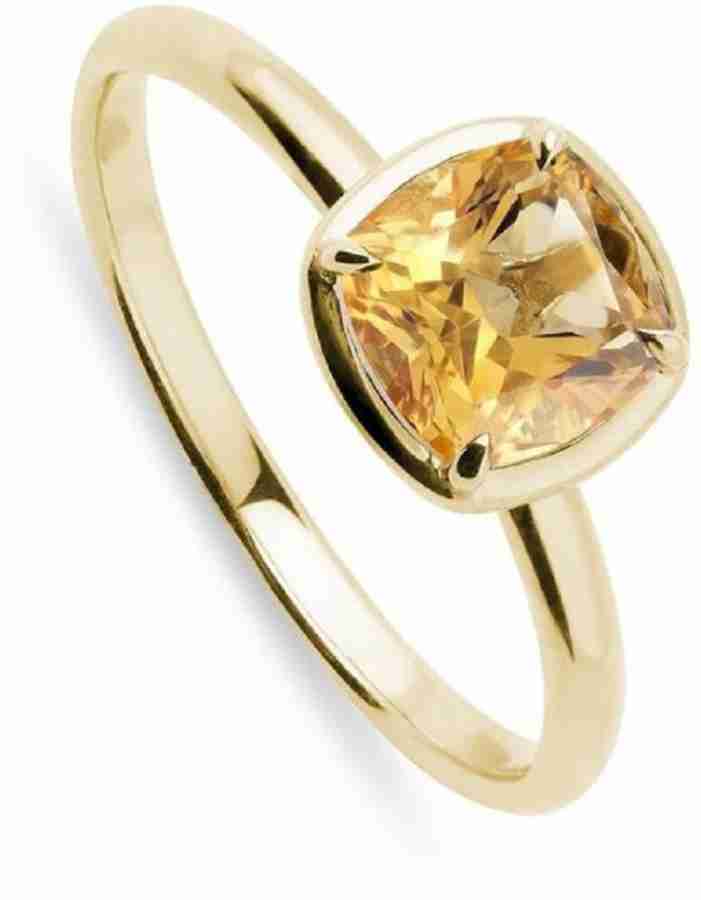 Yellow sapphire deals women's ring