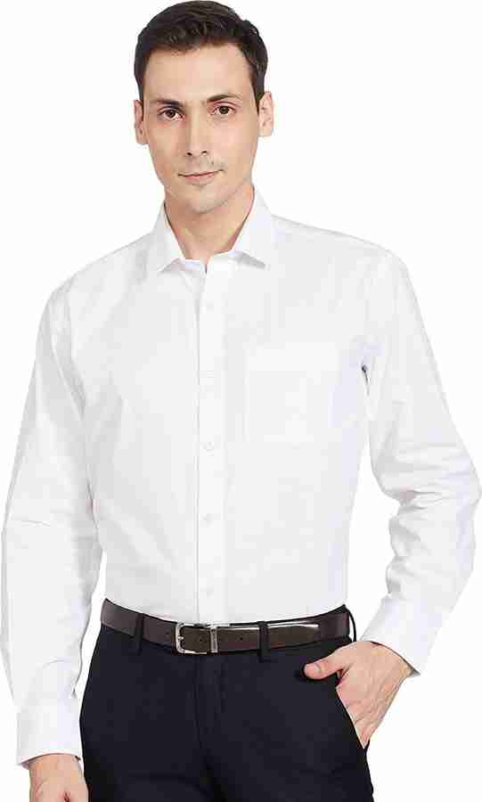 Zodiac Men Solid Formal White Shirt Buy Zodiac Men Solid Formal