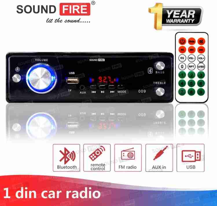 SOUND FIRE SF-009 (BLACK) BLUETOOTH/USB/SD/AUX/FM/MP3 Car Stereo Price in  India - Buy SOUND FIRE SF-009 (BLACK) BLUETOOTH/USB/SD/AUX/FM/MP3 Car  Stereo online at