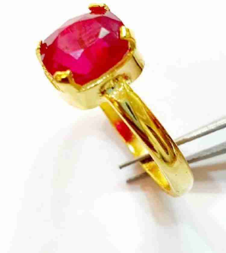 Ruby ring on sale gold price