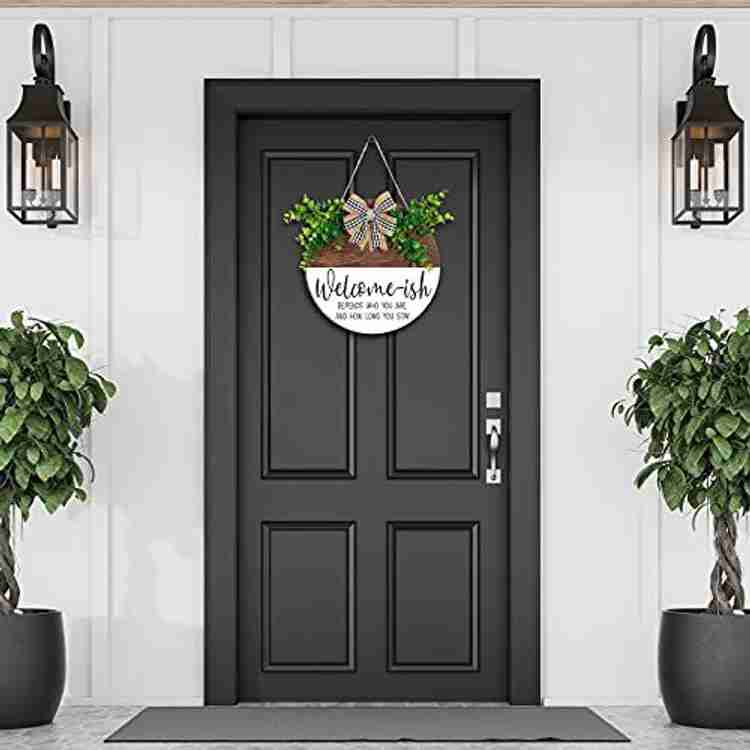 Exterior door shop plaques