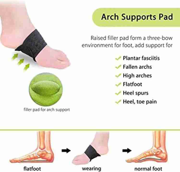 Support for high arches in feet top