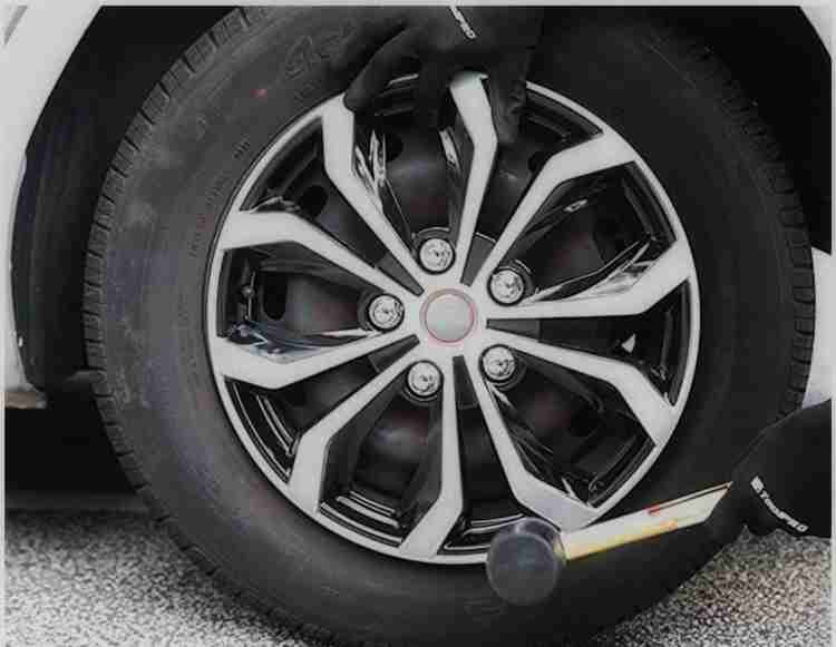 Enexoya Black and Silver Wheel Cover For Universal For Car NA