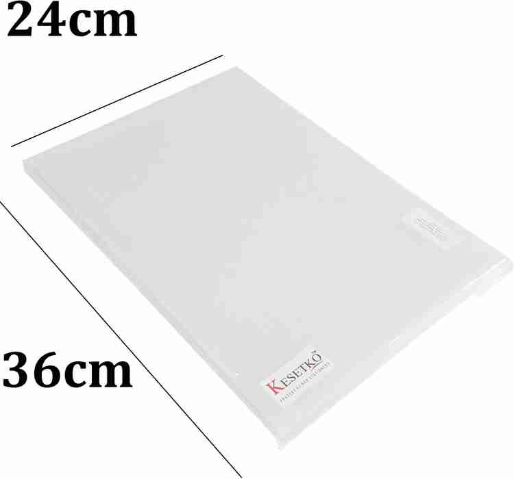 KESETKO Plastic L Folder Size Legal F S Set of 20 PCS Clear Transparent