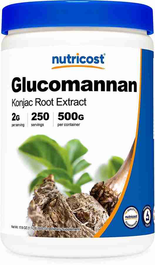 Nutricost Glucomannan Konjac Root Extract 2 g per serving 250 