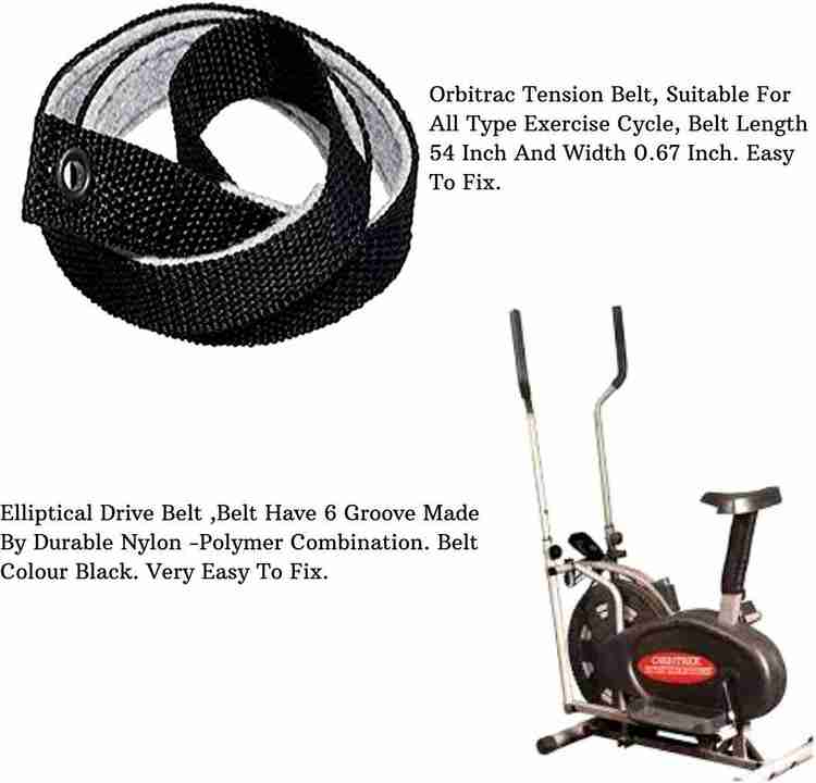 Exercise bike top tension belt
