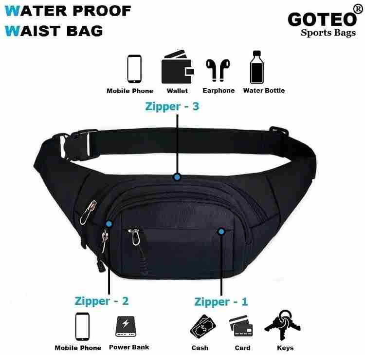 Water resistant waist bag clearance