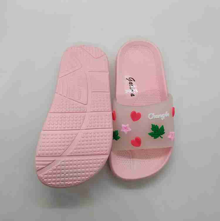 Girls pink hotsell flip flops