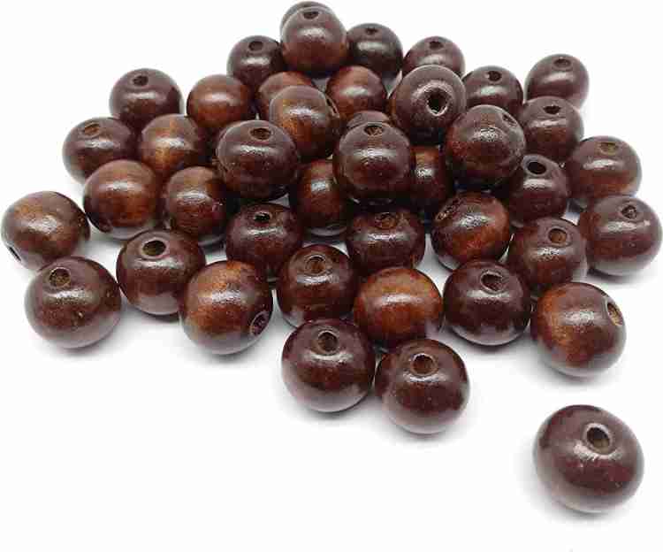 Cousin DIY Assorted Large Hole Natural Wood Beads 20mm & 30mm, 500g, Size: 20mm & 30mm Mixed Size Beads, Brown