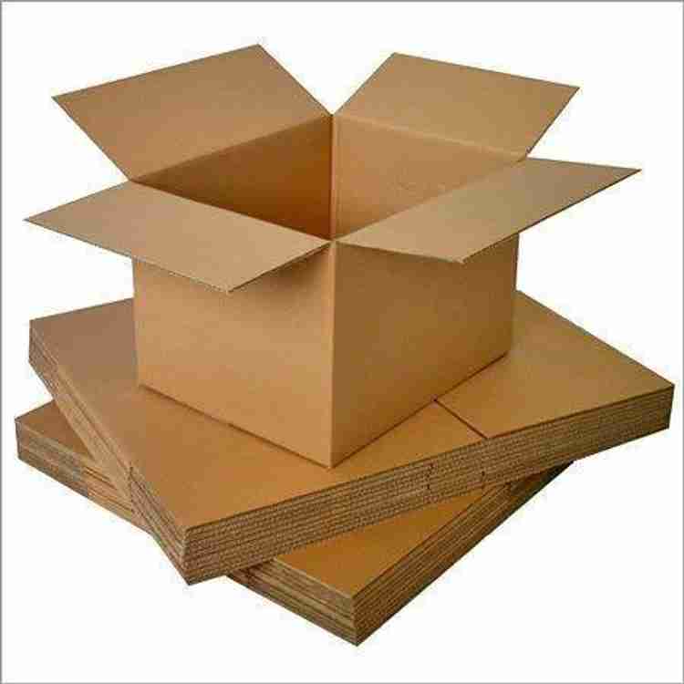Corrugated box material outlet