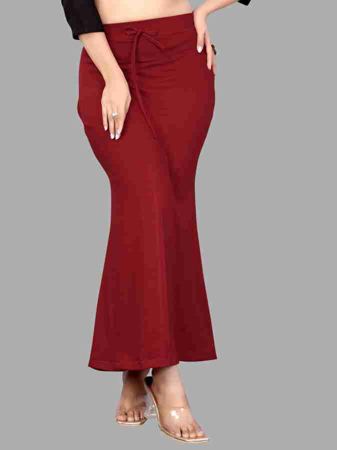 VJ FASHION Flared Saree Shapewear Maroon (FREE1) Nylon Blend Petticoat  Price in India - Buy VJ FASHION Flared Saree Shapewear Maroon (FREE1) Nylon  Blend Petticoat online at