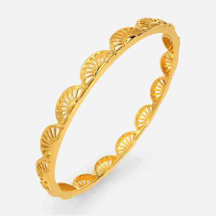Melorra Radiant Rays Gold Bangles Yellow Gold 18kt Bangle Price in