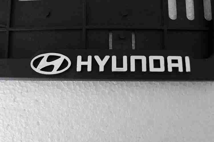 Hyundai number store plate frame