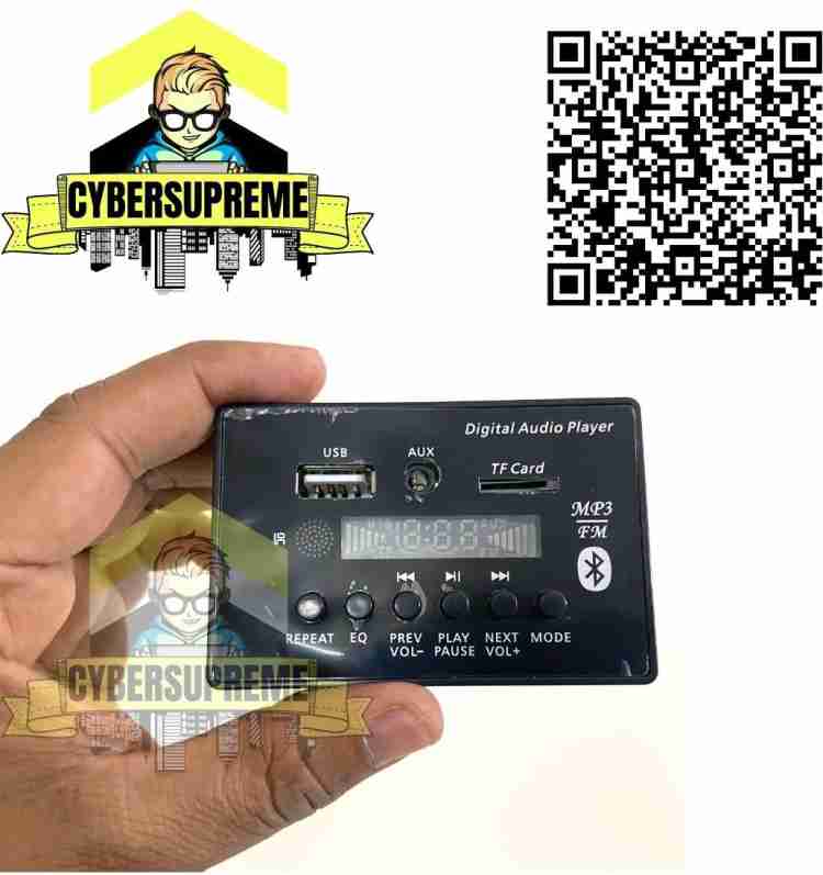 CyberSupreme MP3 Bluetooth FM USB AUX Card MP3 Stereo Audio Player