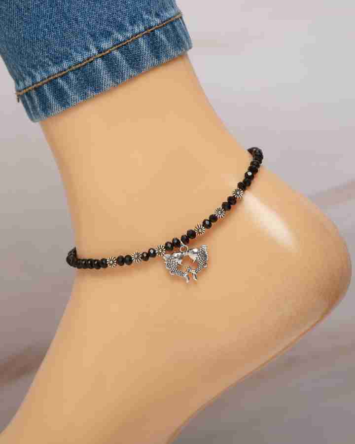 Silver anklet on sale price today