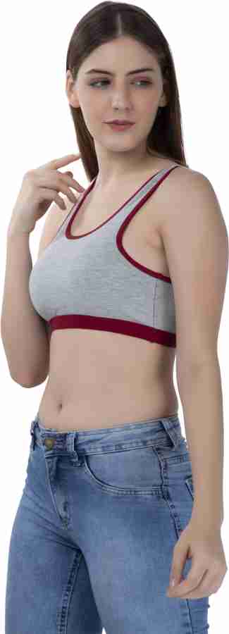 Buy FEMULA Pink Cotton Gym Bra - 30B Online at Best Prices in