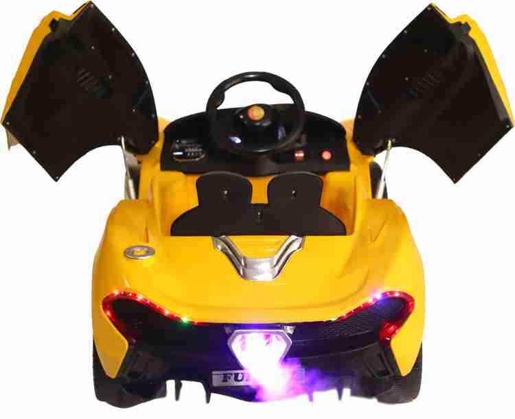 Kawaii Kids Made in India yellow MacLaren car battery operated