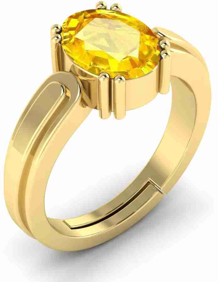 Buy yellow sapphire ring on sale