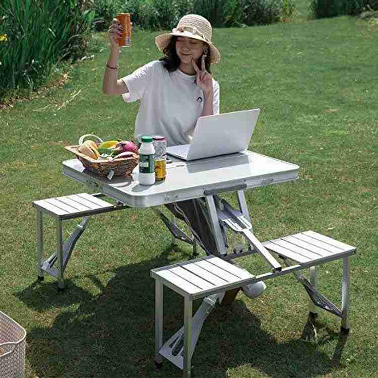Portable aluminium folding picnic table online