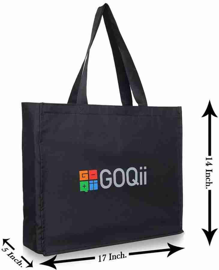 GOQii Black Tote Bag BLK Price in India Flipkart