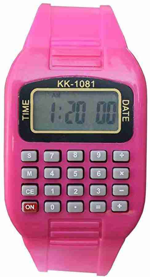 Ornate calculator watch calculator watch Digital Watch For Boys Girls Buy Ornate calculator watch calculator watch Digital Watch For Boys Girls calculator watch pink Online at Best