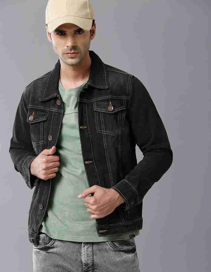 PROTOTYPE 3 4th Sleeve Solid Men Denim Jacket Buy PROTOTYPE 3 4th Sleeve Solid Men Denim Jacket Online at Best Prices in India Flipkart