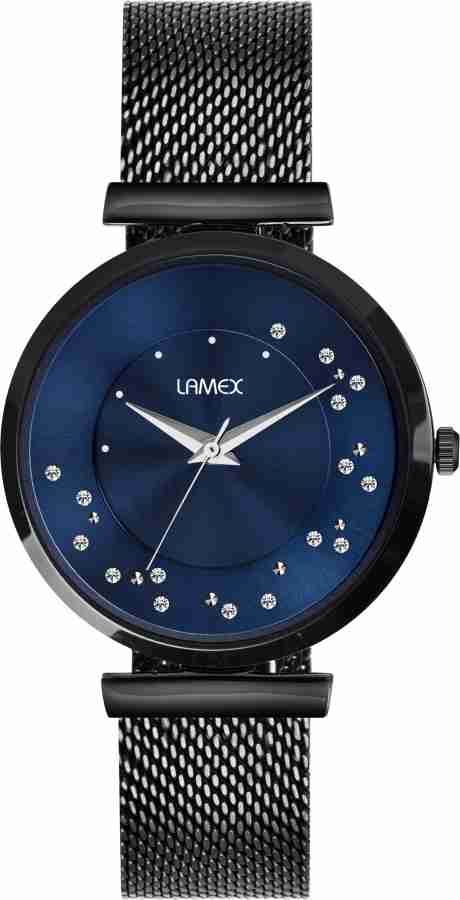 LAMEX Analog Watch For Women Buy LAMEX Analog Watch For Women 1270 BLK BLU Online at Best Prices in India Flipkart