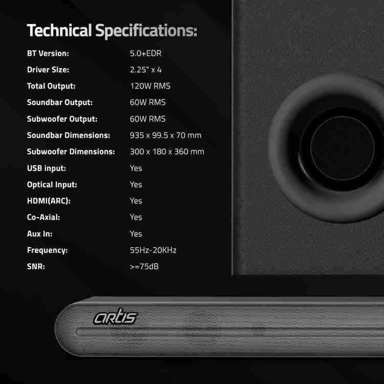 Artis 2025 sound bar