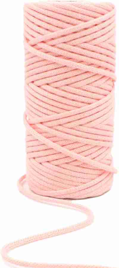 Bobbiny Crochet Macrame Cotton Nylon Cord Thread 3mm 50 Meters for Macrame  (Peach). - Crochet Macrame Cotton Nylon Cord Thread 3mm 50 Meters for  Macrame (Peach). . shop for Bobbiny products in India.