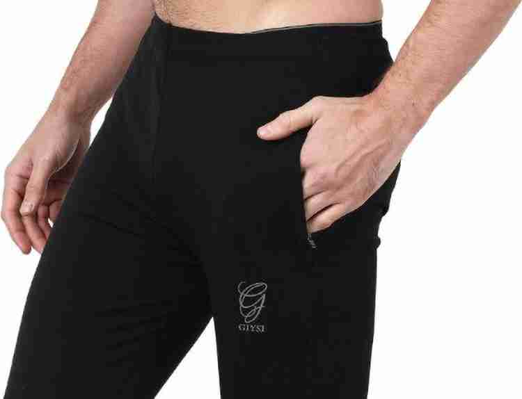 Giysi Solid Men Black Track Pants - Buy Giysi Solid Men Black Track Pants  Online at Best Prices in India