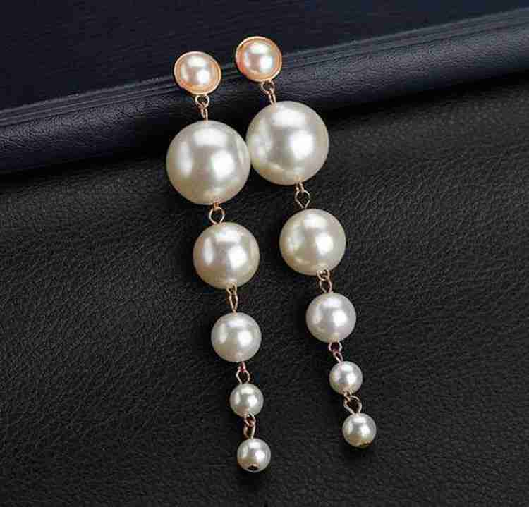 Fancy pearl earrings sale