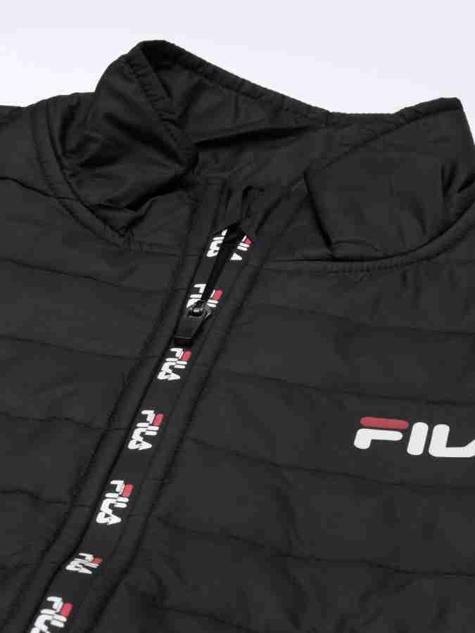 FILA Half Sleeve Solid Men Jacket Buy FILA Half Sleeve Solid Men