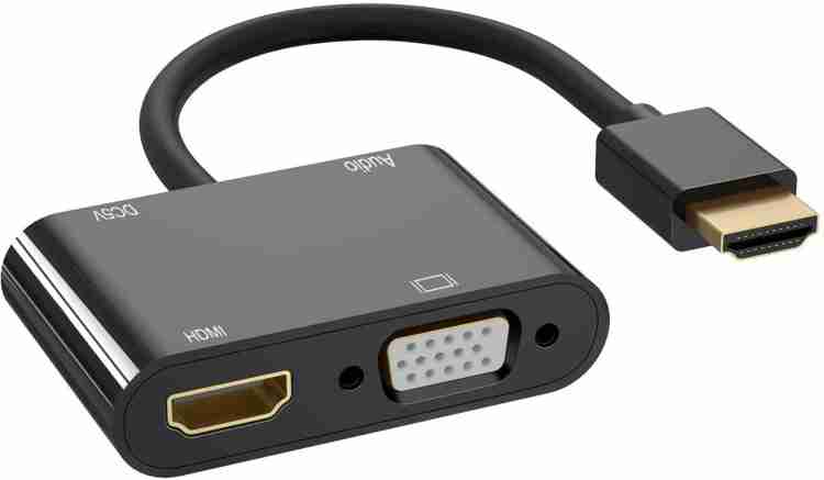 microware TV-out Cable HDMI to Dual HDMI VGA Splitter Dual Display