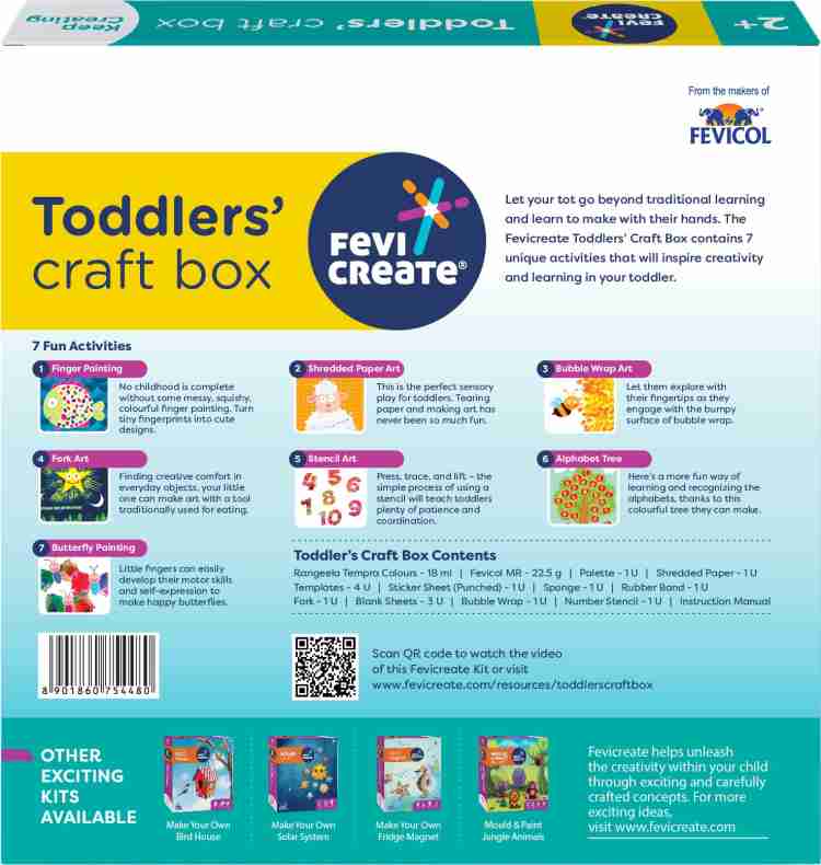 Buy Toddlers craft Box with 7 Learning Activities @Best Price - Activity  Single - FeviCreate