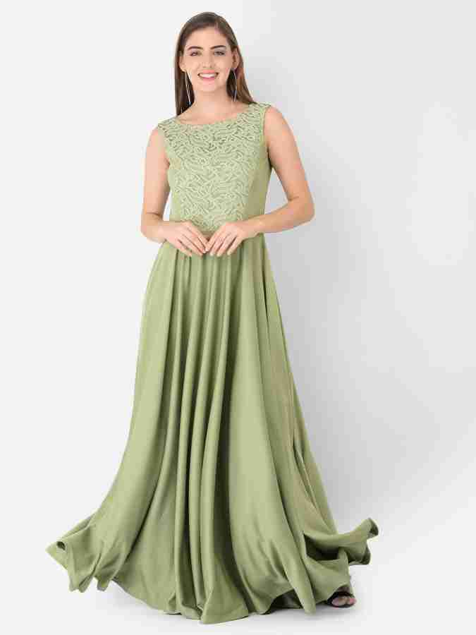 Eavan Women Maxi Green Dress Buy Eavan Women Maxi Green Dress Online at Best Prices in India Flipkart