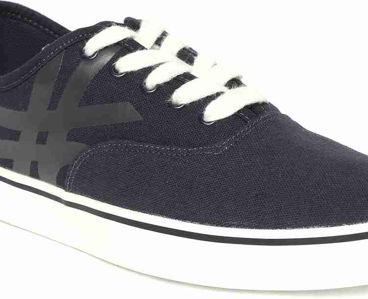 United Colors of Benetton United Colors of Benetton Men Classic Canvas Navy Blue Blue Sneakers Casuals For Men Buy United Colors of Benetton United Colors of Benetton Men Classic Canvas Navy