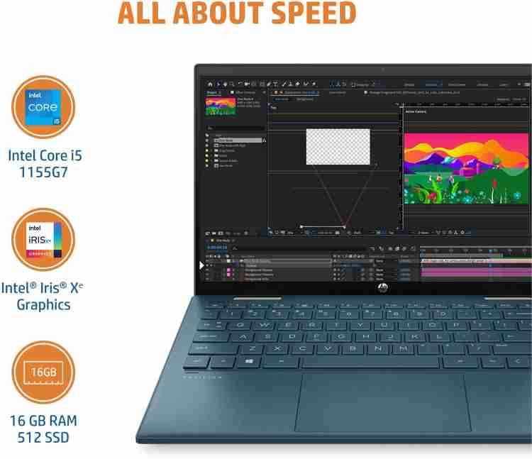 HP Pavilion Intel Core i7 11th Gen 1195G7 - (16 GB/512 GB SSD/Windows 11  Home) 14-dy1050TU Thin and Light Laptop Rs.89999 Price in India - Buy HP  Pavilion Intel Core i7 11th