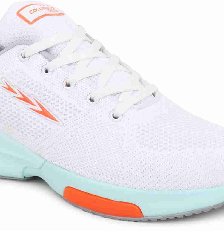 COLUMBUS BREATHE White Orange Sports Running Shoes For Men Buy COLUMBUS BREATHE White Orange Sports Running Shoes For Men Online at Best Price Shop Online for Footwears in India Flipkart