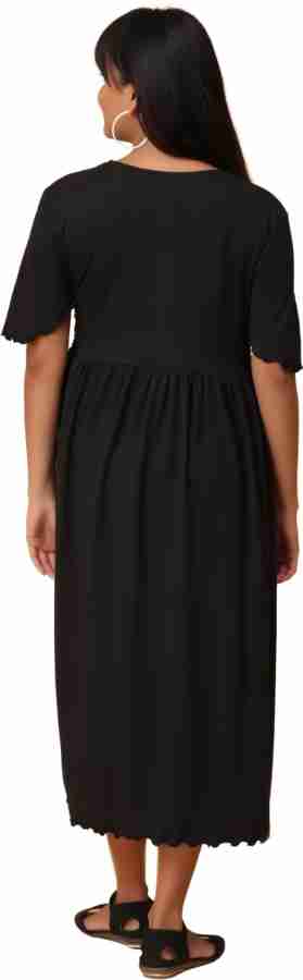 MORPH maternity Women A-line Black Dress - Buy MORPH maternity